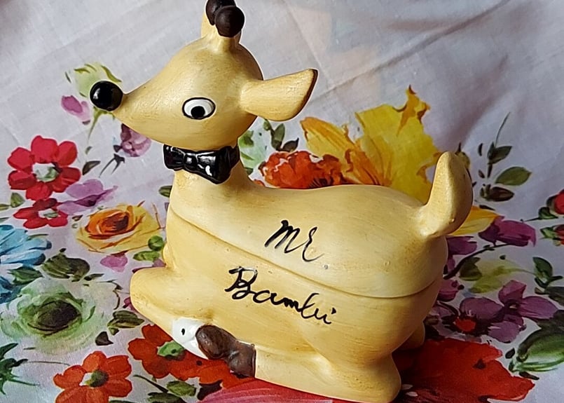 SWIMMER・瀬戸陶器、バンビの小物入れ | あんちーくKIDAN STORE