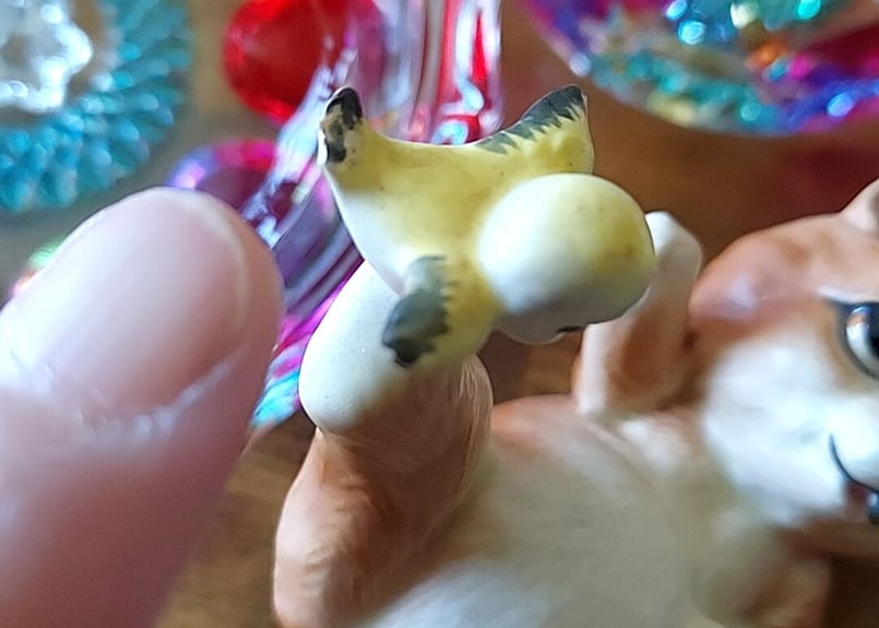 瀬戸ノベルティ・鳥とじゃれ合うくま🧸 | あんちーくKIDAN STORE