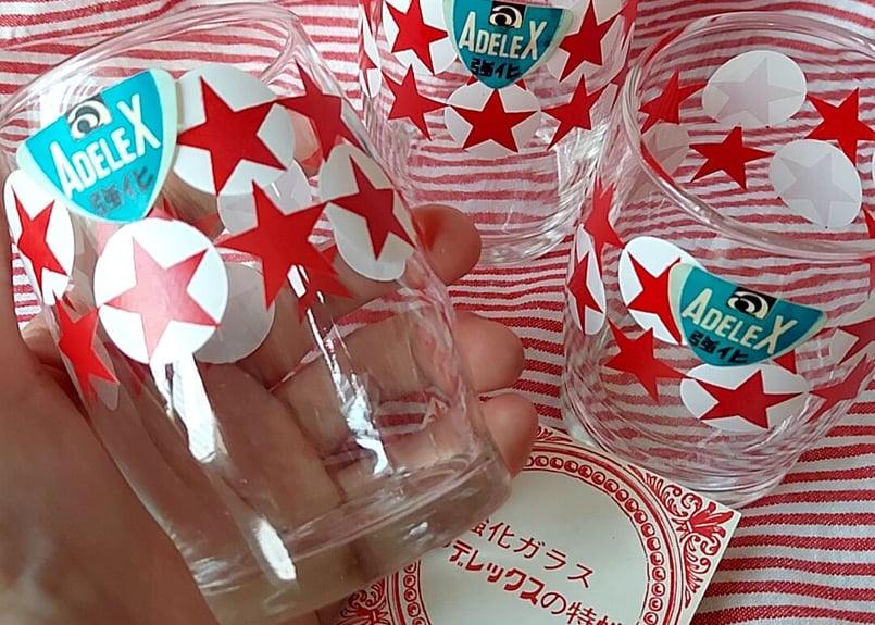 アデリア・アデレックス☆星柄耐熱コップ | あんちーくKIDAN STORE