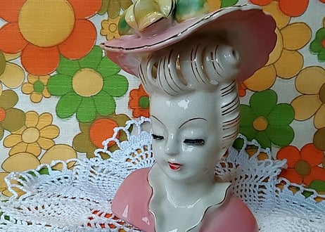 50年代★ヘッドベース ピンク大