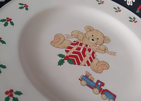 MIKASA🧸テディベアのXmasプレート🎄