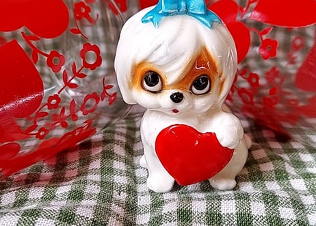 海外輸出向け、常滑陶器❤鬼太郎ヘアのワンチャン