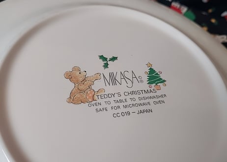 MIKASA🧸テディベアのXmasプレート🎄