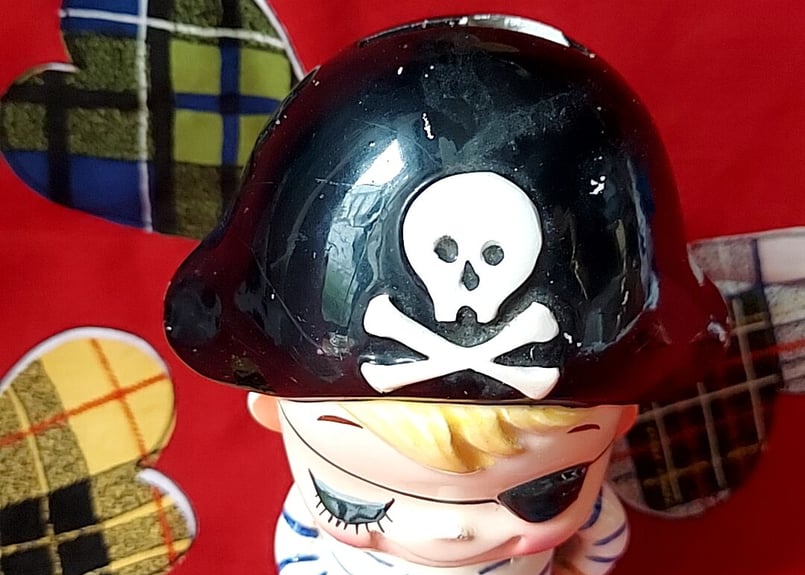 内藤ルネ・キャプテンキッド💎貯金箱 | あんちーくKIDAN STORE