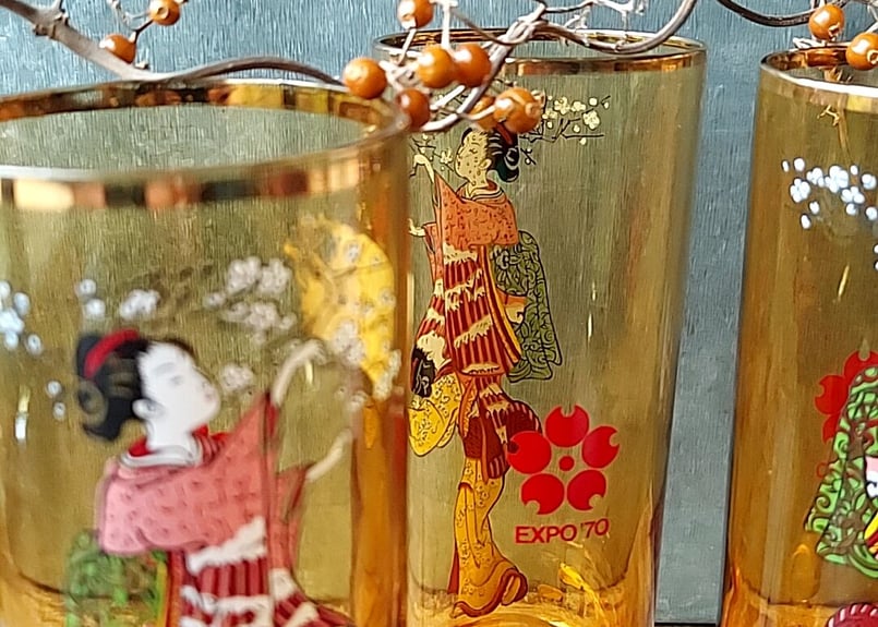 アデリア✩.*˚EXPO´70 台付きグラス | あんちーくKIDAN STORE