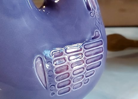 陶器製✩.*˚ぷっくり鳥モチーフ、フラワーベース