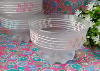 つや消し硝子のパステルデザートカップ  桜