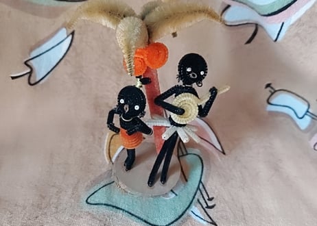 昭和30～40•ギターを持った黒んぼモール人形