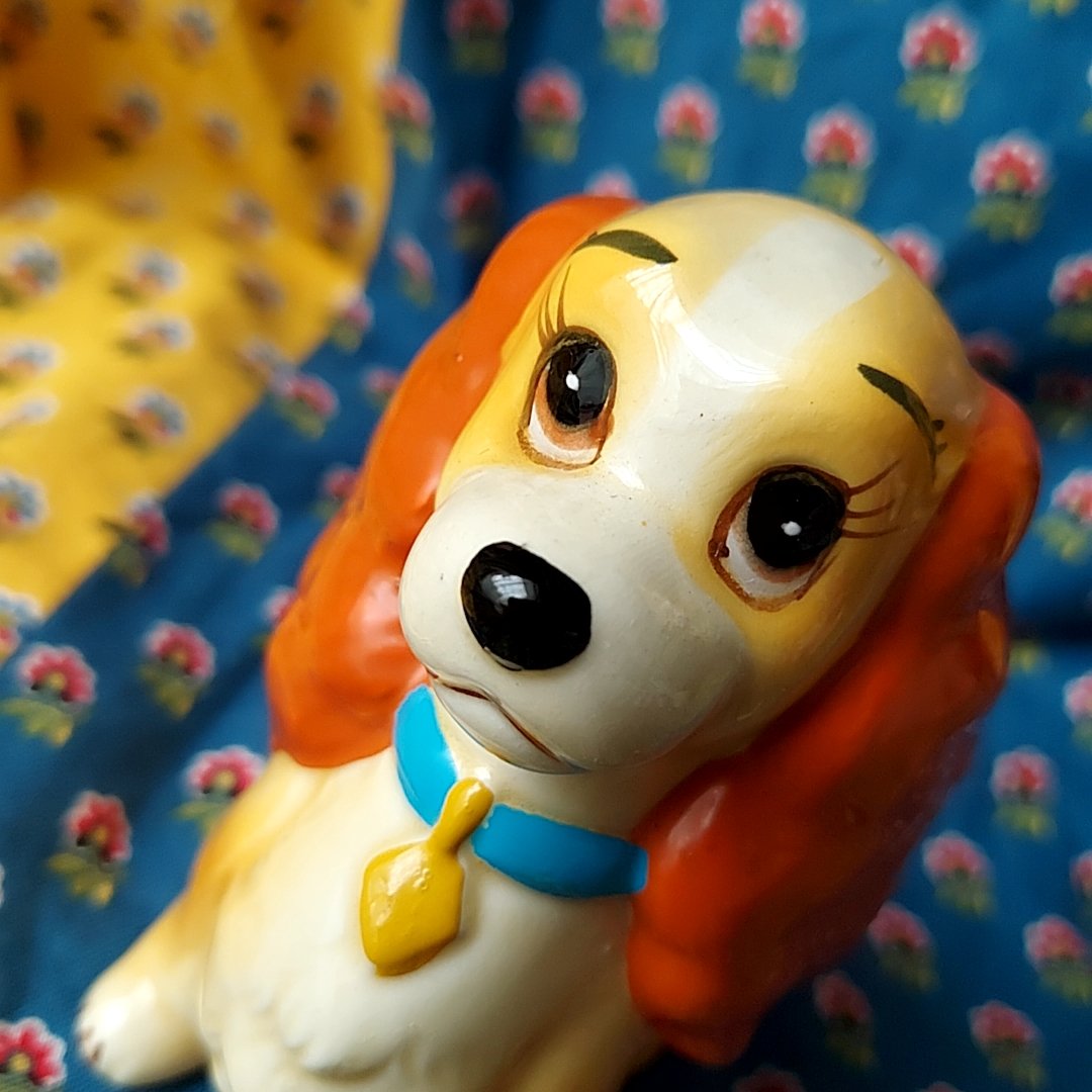 Disney・わんわん物語🐶レディ置物 | あんちーくKIDAN STORE