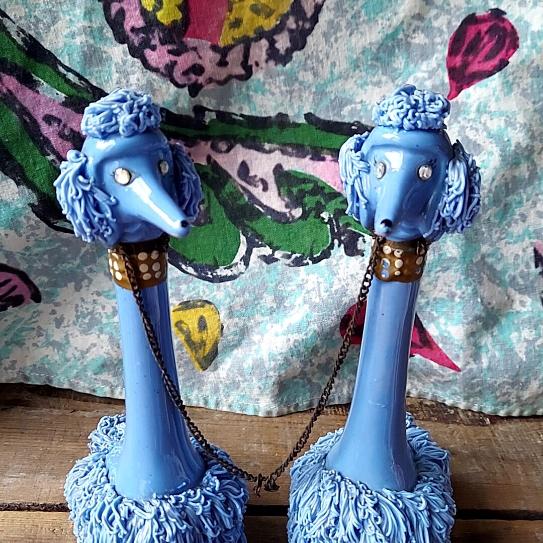 1950's スパゲッティ プードル ヴィンテージ レトロ 陶器 50´s✩.*˚Vintageスパゲティプードル | あんちーくKIDAN STORE