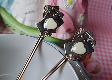 トランプのステンレス♥️♦️♠️♣️ティースプーン