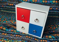 トリコカラー🇬🇧4つポケットの引き出しBOX