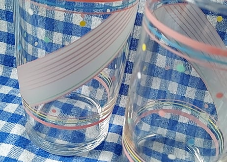 Fancyな水玉のグラス