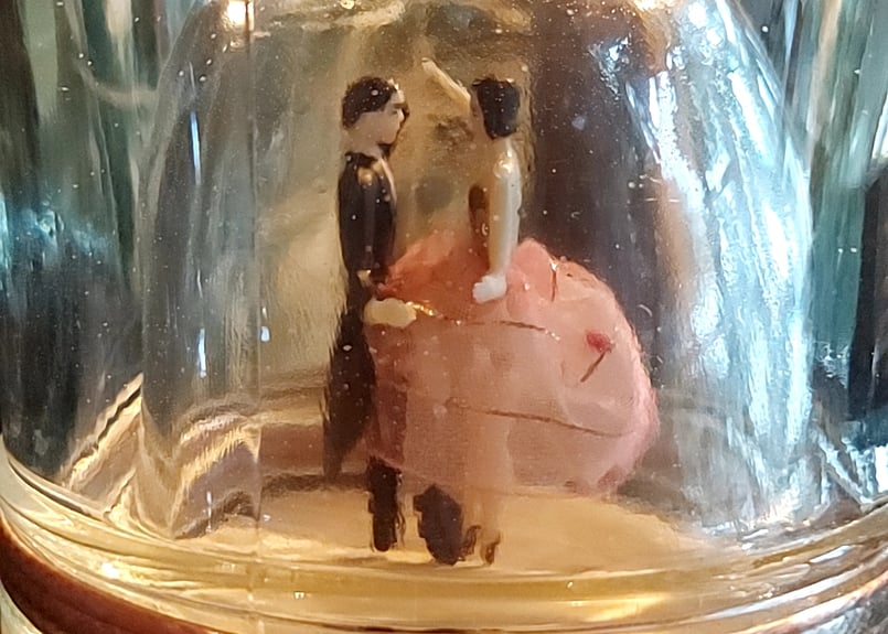 盆踊り オルゴール ウィスキーボトル🍾踊るペアのオルゴール | あんちーくKIDAN STORE