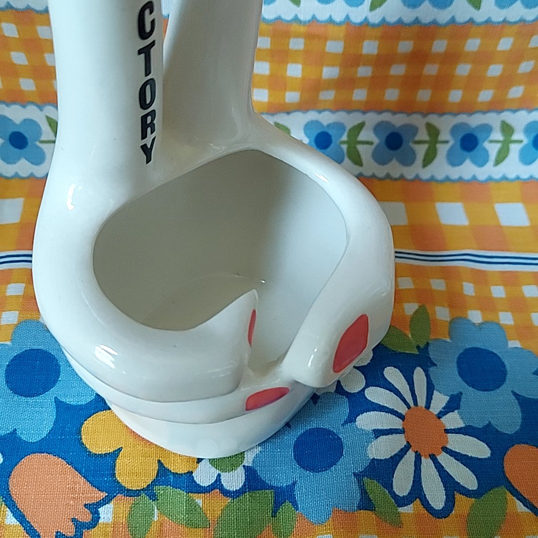 ハンドモチーフ オブジェ 灰皿 小物入れ 陶器 スペースエイジ置物