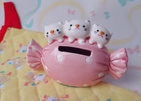 Fancy🍬キャンティにくっつく猫ちゃん貯金箱