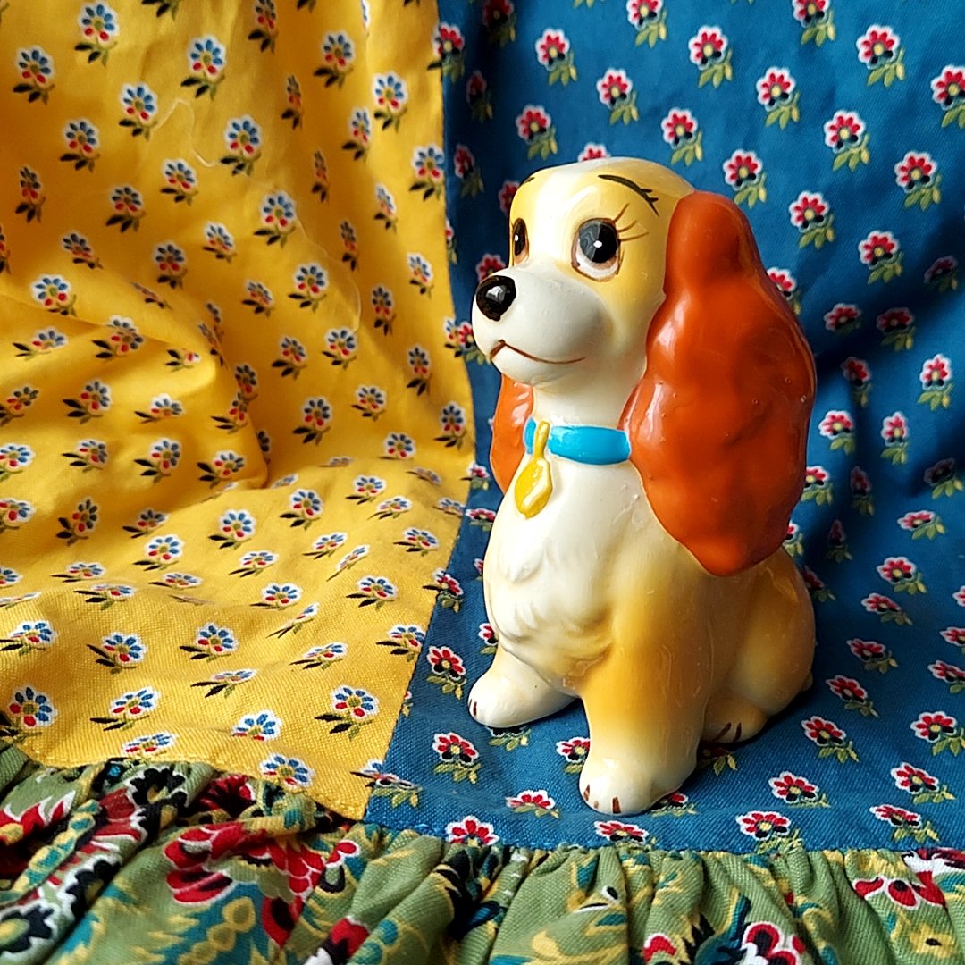 Disney・わんわん物語🐶レディ置物 | あんちーくKIDAN STORE