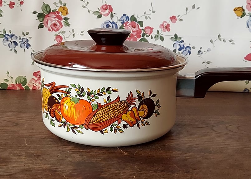 希少　ホーロー鍋　チェック柄　鍋　やかん 希少 ホーロー鍋 チェック柄 鍋 やかん 希少 ホーロー鍋