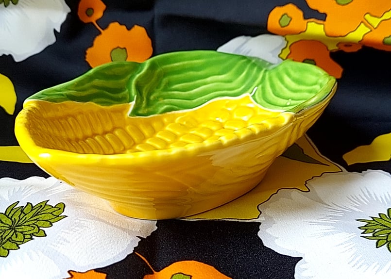 陶器のとうもろこし深皿 | あんちーくKIDAN STORE