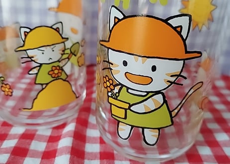 佐々木ガラス・猫ちゃんのグラス🐱