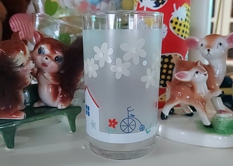 アデリア・お家とわんちゃんのグラス