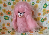 ピンクのお手入れわんちゃん