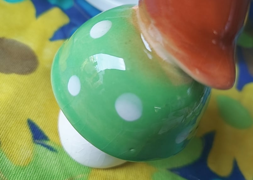 きのことフクロウ🦉陶器の置物 | あんちーくKIDAN STORE