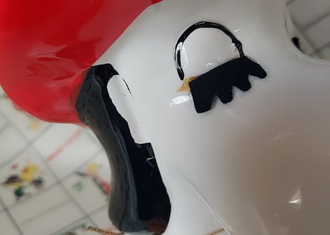 スヌーピーみたいなわんちゃんの貯金箱