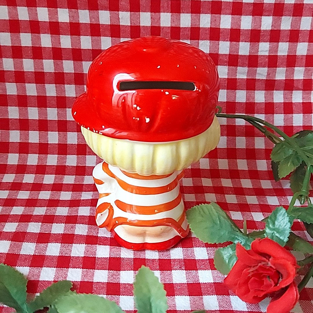 水森亜土 陶器 貯金箱 希少 3点セット 水森亜土 陶器 貯金箱 希少 3点