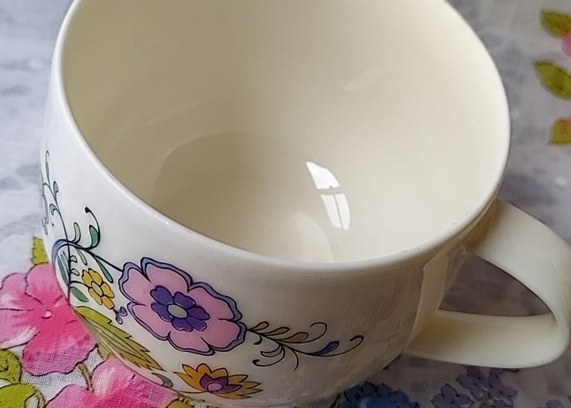 セーエー陶器✩.*˚草花柄のカップ＆ソーサー | あんちーくKIDAN