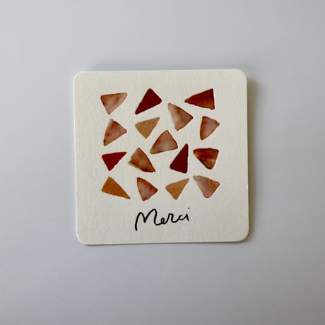 Original greeting card "Merci"