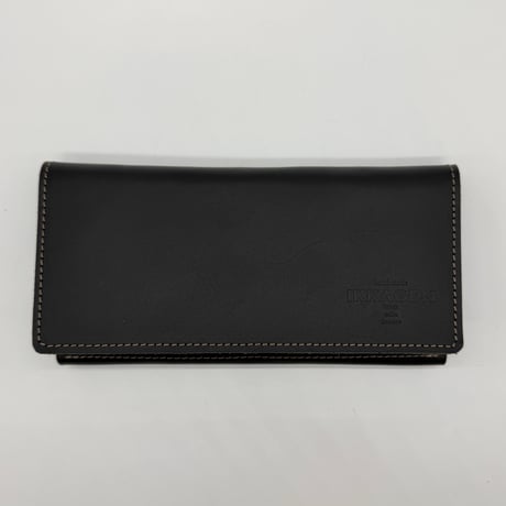 レザー２つ折りロングウォレット（ハンドメイド／薄型／収納力◎／コインケース）