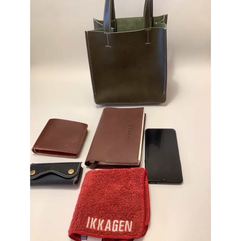 レザーミニトートバッグ | IKKAGEN 本革と帆布を使用した レザーミニトートバッグ | IKKAGEN 本革と帆布を使用した