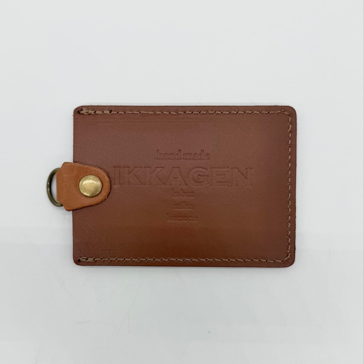 SALE】レザーパスケース（ハンドメイド／コンパクト／カード入れ／定期