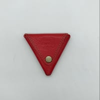 【SALE】レザーさんかくコインケース（ハンドメイド／コンパクト／小物入れ／在庫限り）