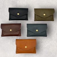 レザーフォールドカードケース（ハンドメイド／縫い目無し／収納力◎／ギフト対応）