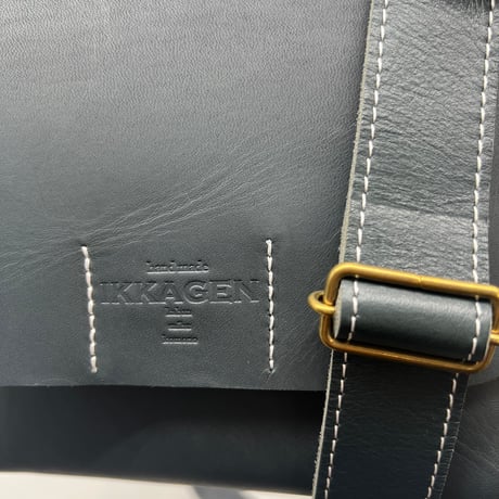 レザーフラップショルダーバッグL