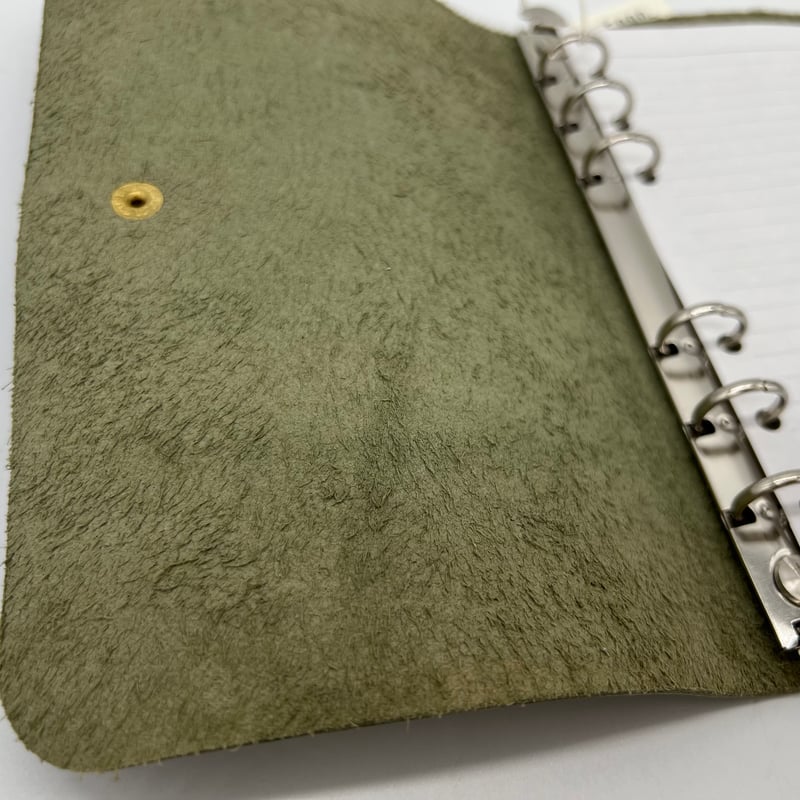 レザーシステム手帳カバー（ハンドメイド／バイブルサイズ／6穴