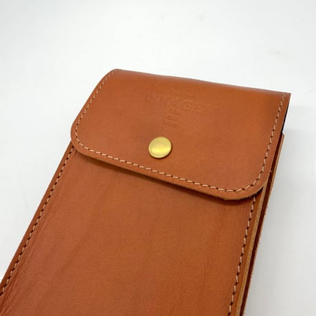 【リニューアル】レザースマホベルトポーチ（ハンドメイド／コンパクト／iPhone／android／裏地有／ギフト対応）