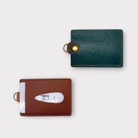 【SALE】レザーパスケース（ハンドメイド／コンパクト／カード入れ／定期入れ／在庫限り）