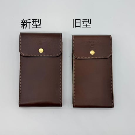 【リニューアル】レザースマホベルトポーチ（ハンドメイド／コンパクト／iPhone／android／裏地有／ギフト対応）