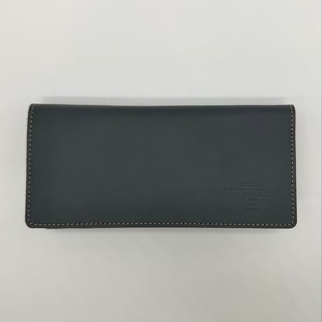 レザー２つ折りロングウォレット（ハンドメイド／薄型／収納力◎／コインケース）