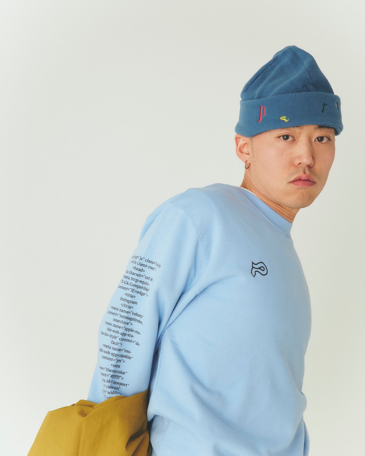 Peate fleece knit cap(navy) | Peate