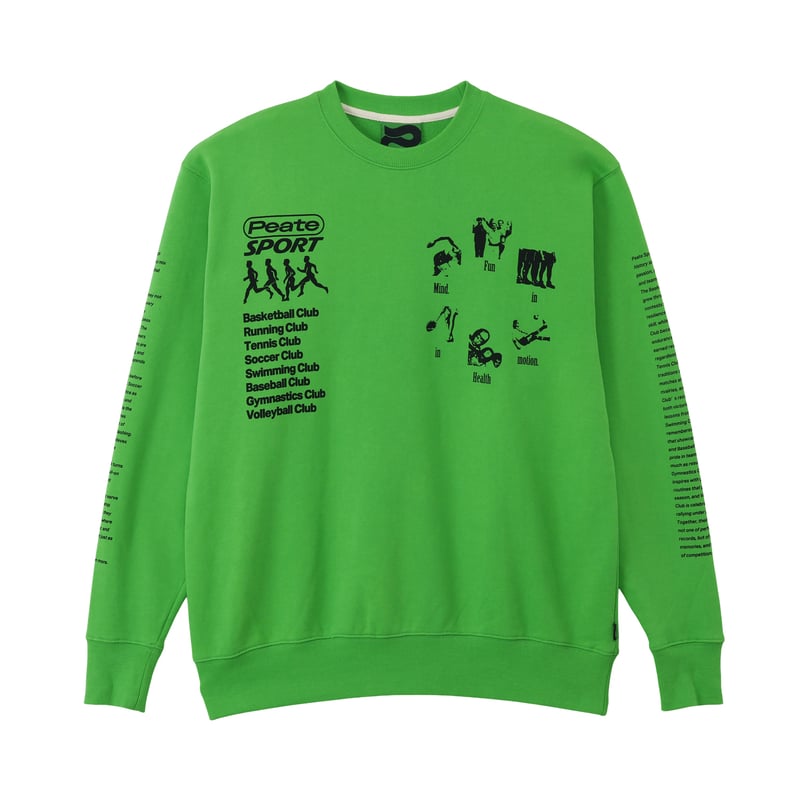 Peate スウェット Peate Sport Sweat(Green) | Peate