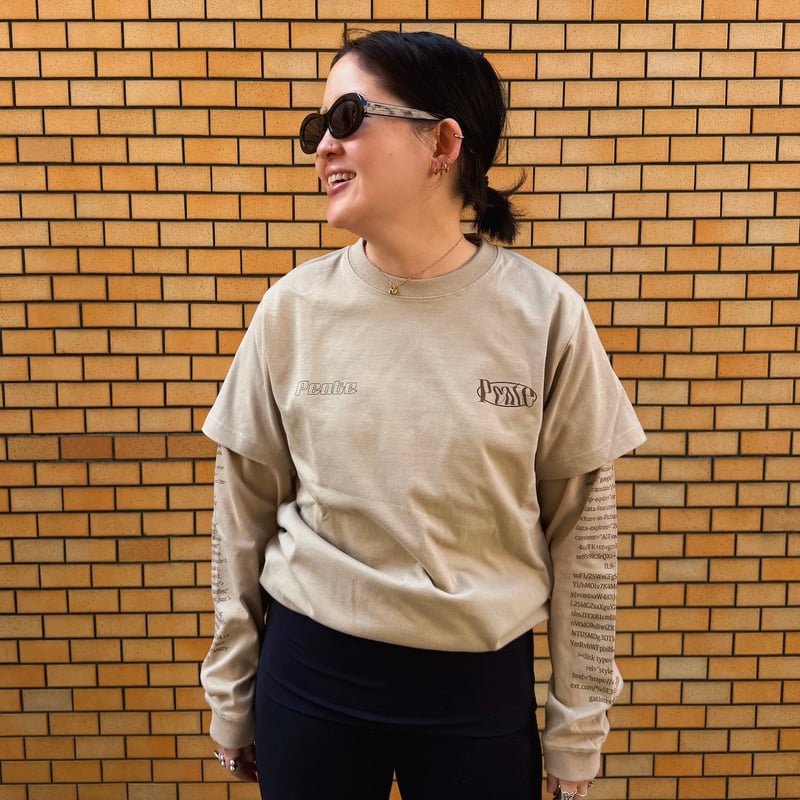 peate スウェット Peate layered T-shirt 2P(Beige) | Peate