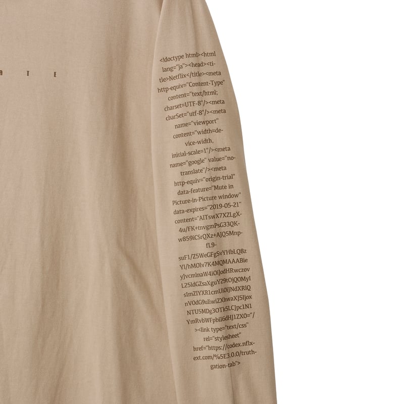Peate layered T-shirt 2 新品未使用サイズ1 完売品 Peate layered T-shirt 2P(Beige) | Peate