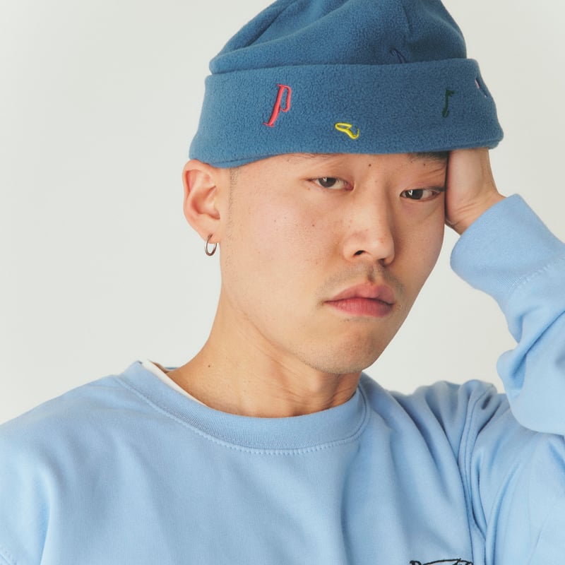 Peate fleece knit cap(navy) | Peate