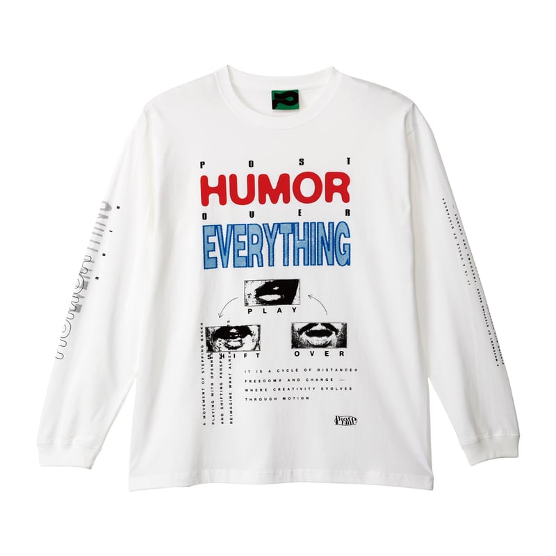 HUMOR L/S T-shirt(White) | Peate