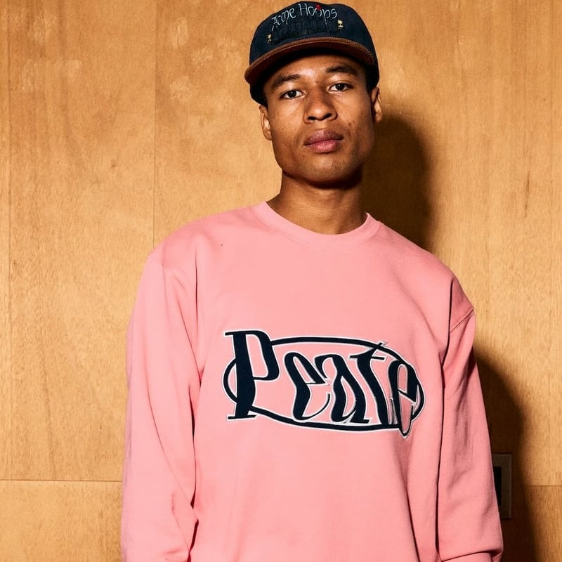 Peate applique Sweat(Pink) | Peate