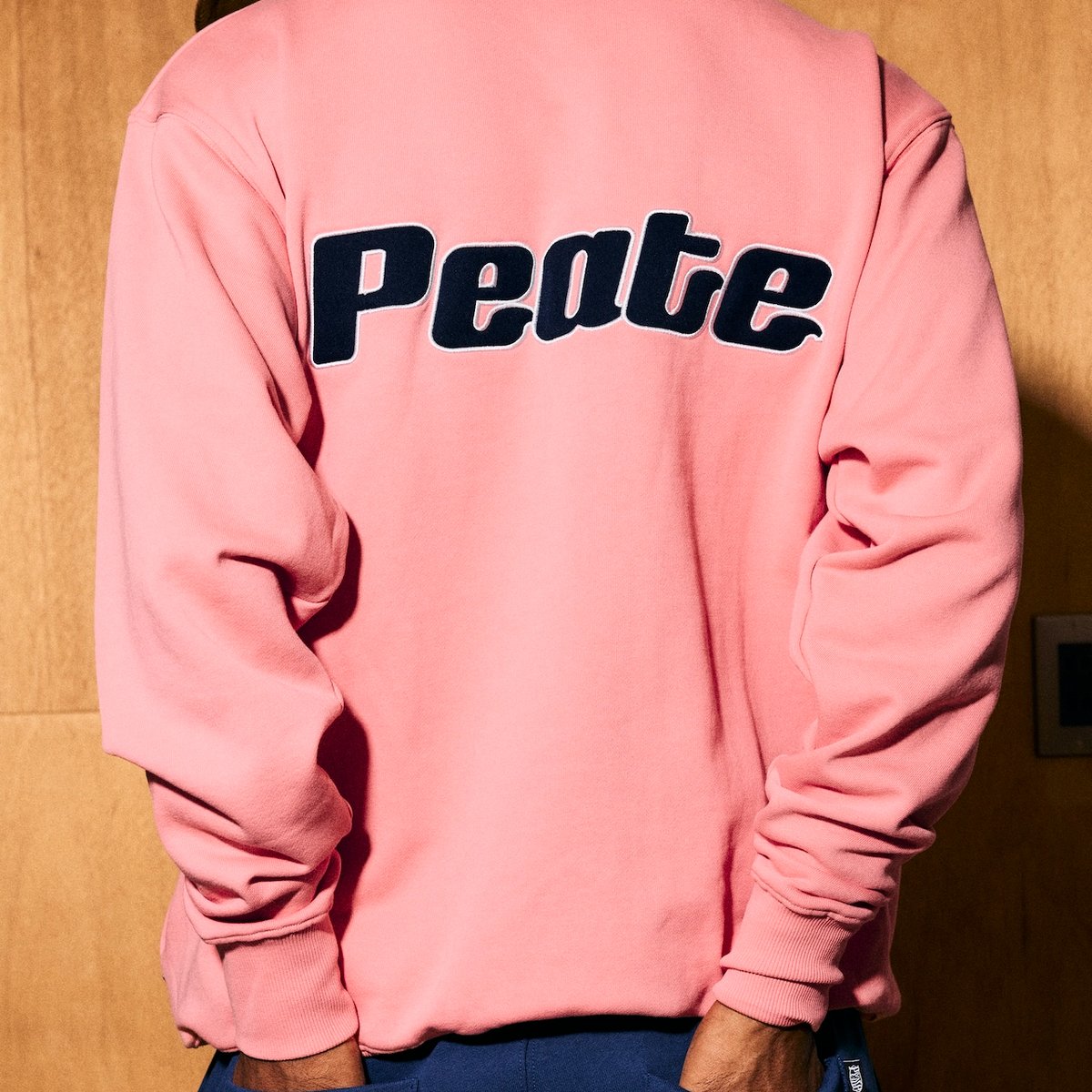 Peate applique Sweat(Pink) | Peate
